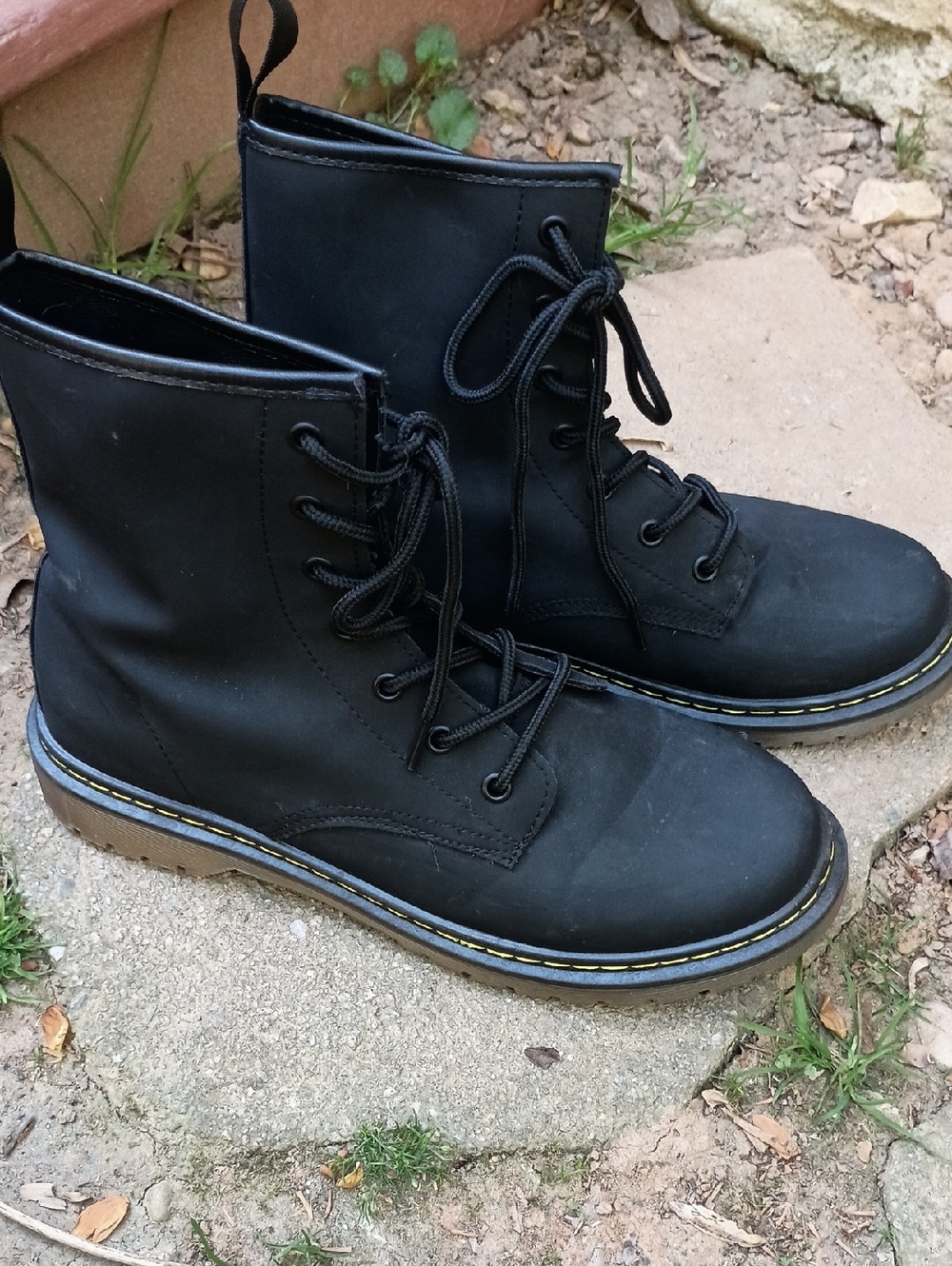 Classic Black Combat Boots
